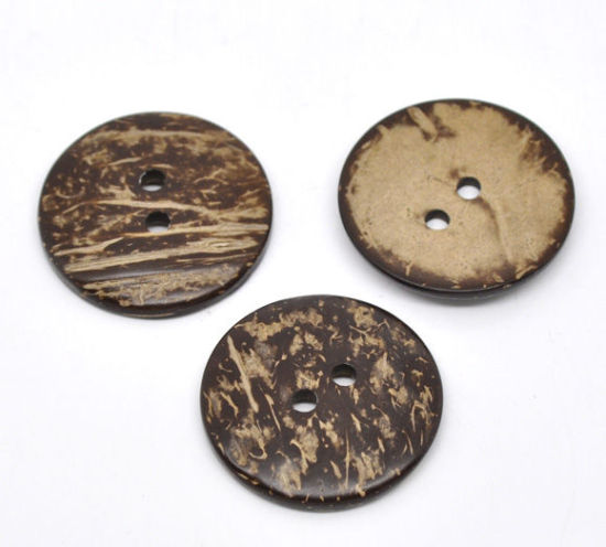 Bild von Coconut Shell Sewing Buttons Scrapbooking