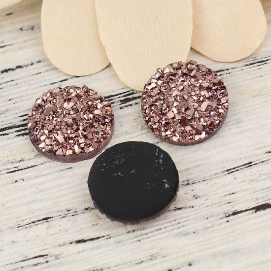 Bild von Harz Druzy / Drusy Dome Dichtungen Cabochon Round