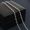Picture of Brass Acrylic Imitation Pearl Link Chain Findings Round
