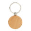 Picture of Wood Keychain Keyring Natural Round Disc