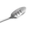 Picture of Silver Tone Stainless steel smooth carved Best Mom Ever spoon