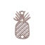 Imagen de Latón Filigrana Estampación Conectores Piña Café Claro 21mm x 12mm, 10 Unidades