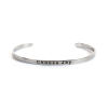 Bild von Edelstahl Positive Zitate Energie Offene Manschette Armreifen Armbänder Nachricht "Choose Joy"