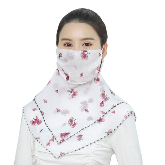 Bild von Damen Mundmaske Bandana Gesichtsmaske Multifunktionale Gesichtsmaske Sommer UV Schutz Atemhalsschutz