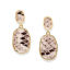 Image de Boucles d'Oreilles Doré Ovale Ecailles de Poisson 49mm x 18mm, 1 Paire