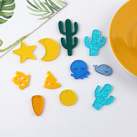 Acrylic Pendants Cactus