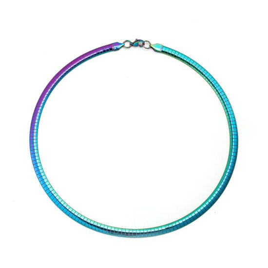 Image de Collier Tour de Cou en  Acier Inoydable Rond Placage    