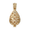 Picture of Copper Wish Pearl Locket Jewelry Pendants Drop Gold Plated Can Open (Fit Bead Size: 10mm) 30mm(1 1/8") x 14mm( 4/8"), 3 PCs