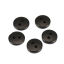 Bild von Harz Knöpfe zum Aufnähen 2 Löcher Rund Schwarz 9mm x 2mm 500 Stück