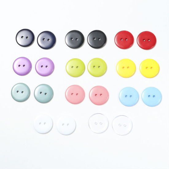 Picture of Resin Sewing Buttons Scrapbooking Round