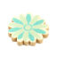 Picture of Natural Wood Spacer Beads Flower
