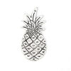 Picture of Zinc Based Alloy Pendants Pineapple/ Ananas Fruit Antique Silver Color 42mm(1 5/8") x 20mm( 6/8"), 10 PCs