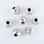 Picture of Zinc Based Alloy Spacer Beads Round Antique Silver Color Stripe About 10mm Dia., Hole: Approx 3mm, 30 PCs