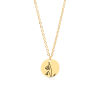 Picture of Birth Month Flower Necklace Gold Plated January Snowdrop Flower 44cm(17 3/8") long, 1 Piece