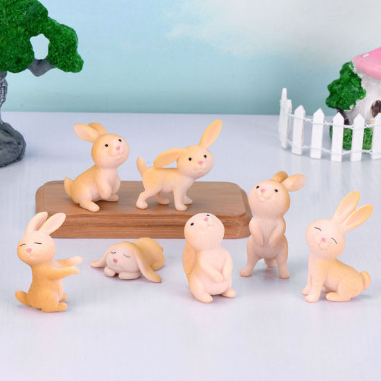 Picture of Plastic Micro Landscape Miniature Decoration Rabbit Animal