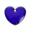 Picture of Brass Enamelled Sequins Charms Heart Unplated Enamel                                                                                                                                                                                                          