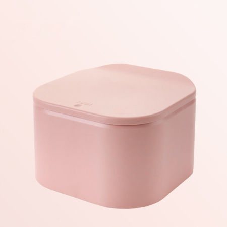 PP Desktop Waste Bins Pink 18.5cm x 18.5cm, 1 Piece
