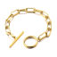 Imagen de Acero Inoxidable Pulseras Chapado en Oro 18cm longitud, 1 Unidad