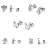 Picture of Stainless Steel Ear Post Stud Earrings Cat Animal