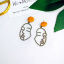 Image de Boucles d'Oreilles Olivacé Face 50mm x 25mm, 1 Paire