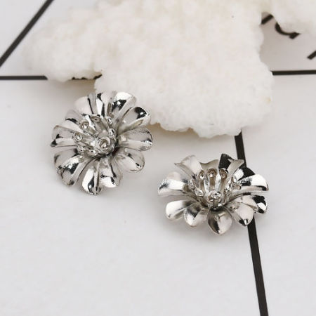 Brass Beads Caps Flower