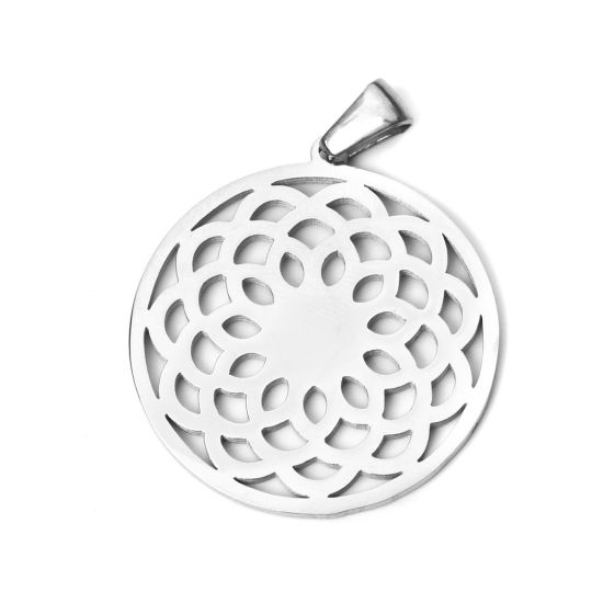 Picture of Stainless Steel Pendants Round Filigree