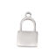 Picture of 304 Stainless Steel Blank Stamping Tags Charms Lock 16mm x 9mm