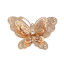 Image de Pendentifs Estampe en Filigrane en Laiton Papillon à Strass