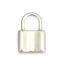 Picture of 304 Stainless Steel Charms Lock Silver Tone 22mm x 15mm, 5 PCs