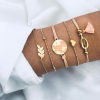 Picture of Boho Chic Bohemia Bracelet Set Tassel World Map Enamel
