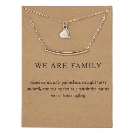 Multilayer Layered Necklace Heart