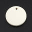 Picture of Natural Wood Charms Round Disc Creamy-White 20mm Dia, 50 PCs