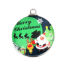 Picture of Glass Pendants Round Disc Christmas Santa Claus Silver Tone Multicolor 30mm x 25mm, 5 PCs
