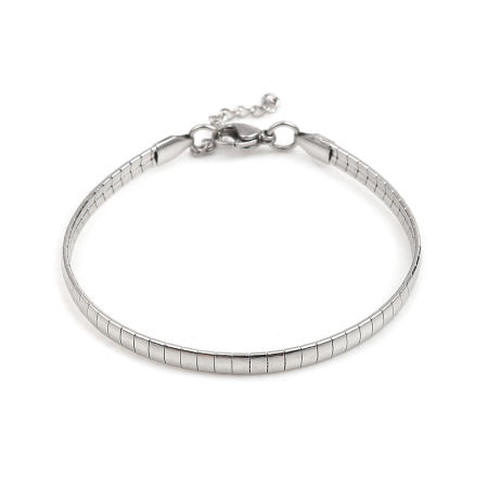 Stainless Steel Snake Chain Bracelets Rectangle