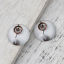 Immagine di Vetro Cupola Dome Seals Cabochon Tondo Flatback Marrone Acchiappa sogni Disegno 20mm Dia, 30 Pz