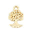 Picture of Zinc Based Alloy Charms Tree Gold Plated 13mm x 8mm, 20 PCs
