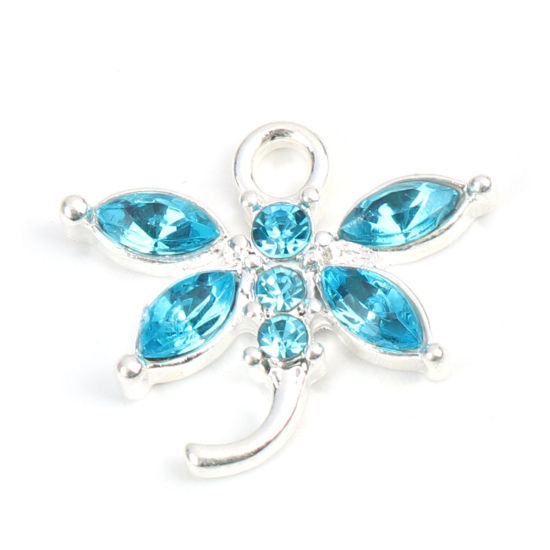 Picture of Zinc Based Alloy Insect Charms Butterfly Animal Rhinestone