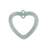 Picture of Acrylic Charms Heart Blue 22mm x 22mm, 10 PCs