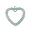 Picture of Acrylic Charms Heart Blue 22mm x 22mm, 10 PCs