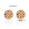 Picture of Stainless Steel Ear Post Stud Earrings Round Arrowhead