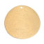 Picture of Brass Charms Gold Plated Round Disc Frosted 25mm Dia., 10 PCs