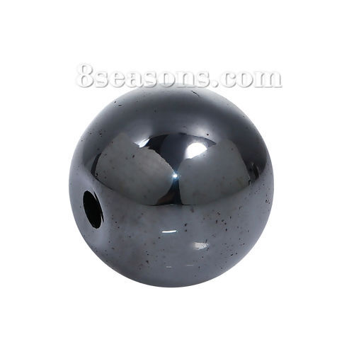 Imagen de Acero Inoxidable Cuentas Ronda Gunmetal Aprox 8mm Dia, Agujero: Aprox 1.6mm, 1 Unidad