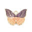 Immagine di Lega di Zinco Insetto Charms Farfalla Oro Placcato Viola & Arancione Smalto 24mm x 19mm , 5 Pz