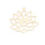Picture of Brass Charms Lotus Flower Filigree Stamping