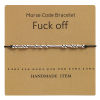 Picture of Morse Code Charm Beads Bracelets Valentines Friendship Bracelets String Adjustable Gift for Women Men Jewellery