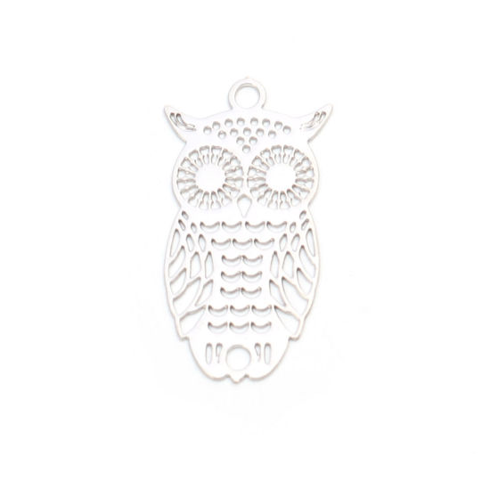 Bild von Copper Charms Owl Animal Filigree Stamping                                                                                                                                                                                                                    