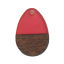 Picture of Natural Wood Effect Resin Charms Drop