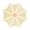 Immagine di Lega di Ferro Filigree Stamping Connettore Accessori Ragnatela Oro Placcato 32mm x 32mm, 10 Pz