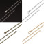 Imagen de Hierro Link Curb Chain Collares Argentado 62cm longitud, Cadena: 4x2.5mm, 1 Paquete ( 12 Unidades/Paquete)
