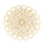 Immagine di Lega di Ferro Filigree Stamping Connettore Accessori Fiore Oro Placcato 30mm x 30mm, 10 Pz